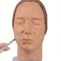 DARHMMY Modelos Médicos de Enseñanza, Modelos Faciales para Inyecciones Cosméticas, Cabezas de Maniquí para Maquillaje