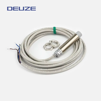 ICA12MN08N2 Sensor de Proximidad Inductivo NPN/PNP de 8mm, 3 Cables, CC, IP67, Diseño Cilíndrico Universal M12, Sin Montaje Empotrado, con LED, ¡Gran Oferta!