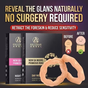 EA New Mens Penis <strong>Ring</strong> Sperm Lock Silicone Corrector <strong>Phimosis</strong> Restraint Wolf Tooth Sleeve Adult Male Sex Toy - Product Image 1