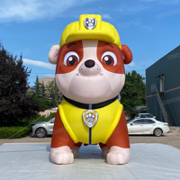 Chien gonflable géant publicitaire en peluche, mascotte de dessin animé gonflable, décoration, modèle animal gonflable de dessin animé