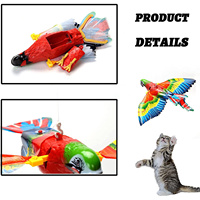 Jouet interactif pour chat oiseau volant à succès, jouet électrique automatique suspendu, jouets électriques pour chaton, aigle, perroquet