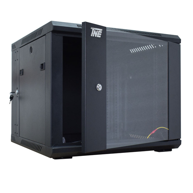 SY Stock 6U 12U Wall Mount Cabinet Exchange Detachable Rack Enclosure Computer SPCC Cold Rolled Steel IP20 Protection