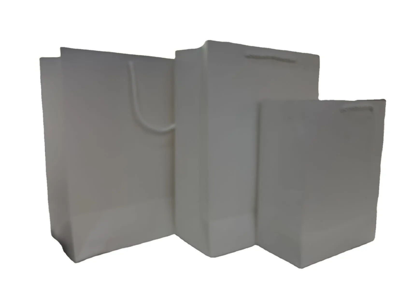 Sacs en papier kraft blanc recyclable polyvalent pour différentes catégories pour l'emballage et les cadeaux