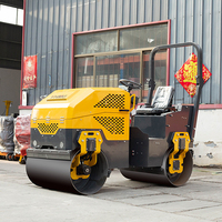 Compacteur routier vibrant à double tambour de 2,0 tonnes avec moteur diesel