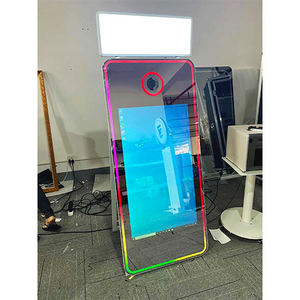 Kiosque photomaton miroir magique en forme d'arc UNIV, support pour iPad et appareil photo, impression instantanée, modèle 15,6 pouces, verre trempé métallique, utilisation en fête - Product Image 5