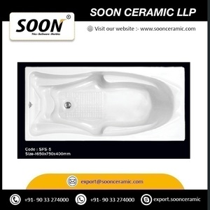 Venta al por mayor de fábrica: Bañera de acrílico moderna Soon Ceramic SFS 4 de 1650x750x400mm con función de masaje para instalación en esquina - Product Image 3