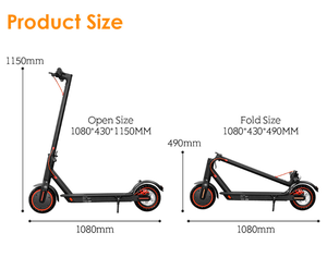 สกู๊ตเตอร์ไฟฟ้าสองล้อ 36V 350W ขายดี ขนาด 8.5 นิ้ว พับได้ พร้อมเซ็นเซอร์ดิจิตอลสำหรับควบคุมผ่านแอพ กันน้ำ แบตเตอรี่ลิเธียม - Product Image 4