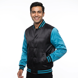 Unisex Custom Embroidered <b>Baseball</b> Satin <b>Jacket</b> 100% Polyester Breathable Varsity Design Stand CollegeBaseballjacket <b>for</b> <b>men</b> - Product Image 1