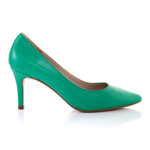 Scarpe con Tacco a Spillo 8cm in Pelle - Verde - Product Image 3