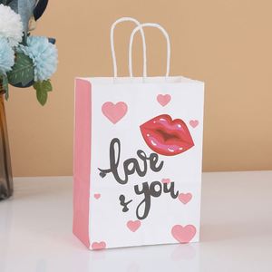 Bolsa de Papel Kraft Blanca de Lujo Personalizada con Asa de Listón para Ropa, Alimentos, Zapatos, Calcetines, Empaquetado Personalizado con su Propio Logotipo - Product Image 1