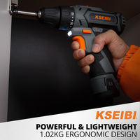 Taladro Eléctrico KSEIBI, Herramienta Eléctrica Portátil, Taladro Inalámbrico de Alta Calidad KSB 12V para Múltiples Aplicaciones