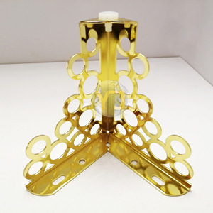 Yijun Furniture Legs <b>Gold</b> Hollow Floral Design Adjustable Aluminum Alloy Modern Minimalist Luxury Cabinet <b>Sofa</b> Support - Product Image 3