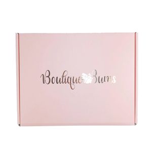 Пользовательский Серебряный логотип розовый косметический картон гофрированная почтовая коробка - Product Image 2