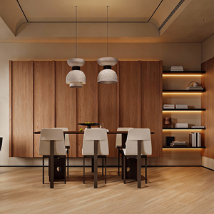 BOSNiE Credenza Moderna in Legno di Quercia Ecologica Impermeabile Armadio di Stoccaggio Buffet per Cucina e Soggiorno - Product Image 1