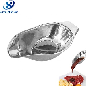 Salsera de Acero Inoxidable de Estilo Moderno y Lujoso para el Hogar o <span class=keywords><strong>Restaurante</strong></span>, de Primera Calidad, Ecológica, Duradera, Hecha a Mano con Acabado Pulido - Product Image 3