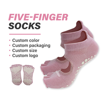 Chaussettes de Pilates antidérapantes et respectueuses de la peau pour femmes, personnalisables OEM/ODM, idéales pour le sport – Meilleures ventes