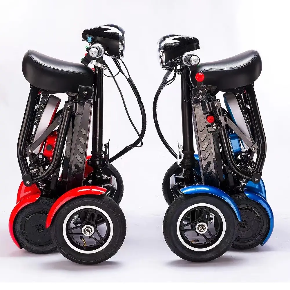 Foldable 완벽한 여행 변압기 4 바퀴 노인 성인을 위한 전기 골프 기동성 스쿠터 250w 1000 와트