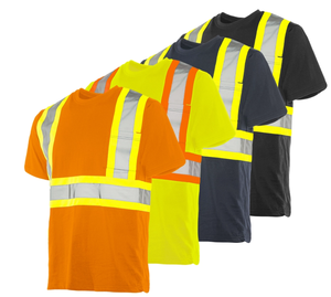 Camisetas de seguridad de secado rápido de alta visibilidad Polo reflectante de construcción personalizable con camisetas reflectantes con logotipo - Product Image 2