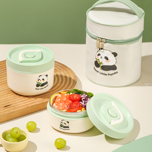 Bình giữ nhiệt thức ăn nóng di động cho trẻ em, hộp đựng súp chân không, hộp đựng thức ăn bằng thép không gỉ 304, kèm túi giữ nhiệt - Product Image 2