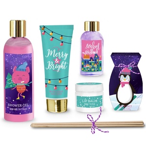 Oem Body Care Relax Muscle Sea Salt Scrub Lotion pour le corps <span class=keywords><strong>Parfum</strong></span> Hydratant Bain Douche Gel Spa Coffret cadeau avec baume à lèvres Huile de bain - Product Image 2