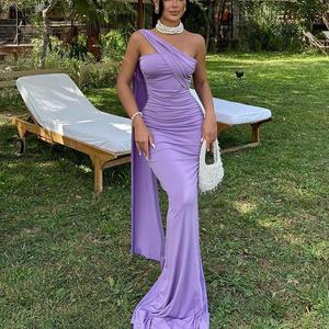 All'ingrosso delle donne della festa nuziale del vestito lungo, la palla dell'ospite della ragazza di nozze del vestito, una spalla africana sirena della <span class=keywords><strong>damigella</strong></span> d'onore - Product Image 1