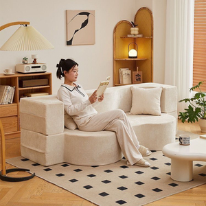 Nouveau <span class=keywords><strong>canapé</strong></span>-lit de style médiéval à double usage pour salons, <span class=keywords><strong>canapé</strong></span> rembourré en mousse, idéal pour les appartements et les salons d'hôtel - Product Image 3