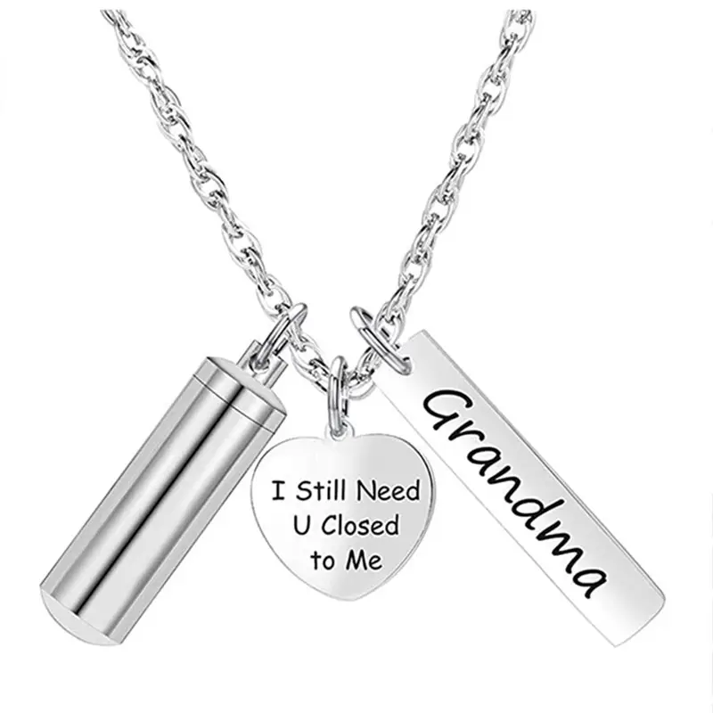 I Still Need You Close to Me Cremation Jewelry for Ashes for Women Men Urn Necklace Keepsake in Memory of Family