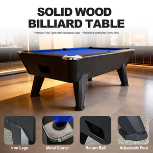 Venta al por Mayor de Mesas de Billar Profesionales de 7 y 8 Pies, Fabricadas en Madera de Caucho Sólida/MDF + PVC, con Sistema de Retorno Automático de Bolas P39 - Product Image 4