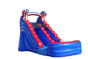 Piscina inflable Comercial de china, toboganes acuáticos americanos, Parque antideslizante, hinchables, <span class=keywords><strong>con</strong></span> piscina desmontable - Product Image 4