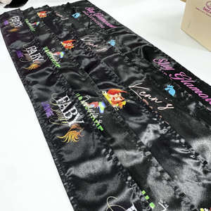 Wholesale Custom logo Girl Head Band Silk <strong>Scarf</strong> Edge Wrap Colorful <strong>Satin</strong> Head Wrap <strong>Hair</strong> Bands <strong>for</strong> Women - Product Image 4