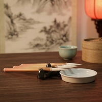 Brosse chinoise artisanale en poils mélangés, manche gravé sur mesure, cadeau culturel mondial, vente en gros pour revendeurs
