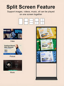 50 inch di chuyển trong nhà tầng thường vụ màn hình quảng cáo kiosk Android kỹ thuật số biển cho trung tâm mua sắm cửa hàng bán lẻ quảng cáo bảng - Product Image 6