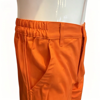 Combinaison de travail en coton ignifuge certifiée CE EN, deux pièces, veste orange réfléchissante FR, pantalon cargo, antistatique, de protection