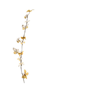 Guirlandes de papillons 3D simulés Monet, 94 cm de long, fleurs artificielles en soie pour décoration de mariage et de maison - Product Image 5