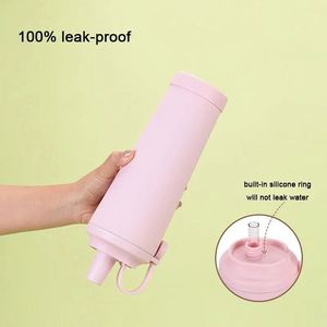 New 830ml Ceramic Coating 304 Stainless Steel Straw Cups with Portable Magnetic Cover Insulated Tumblers for Any Beverage - Product Image 4
