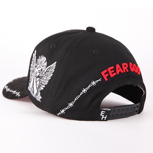 مخصص عالي الجودة مطرز ثلاثي الأبعاد قطني رجالي بحافة منحنية 5 لوحات رياضية Gorras - Product Image 6