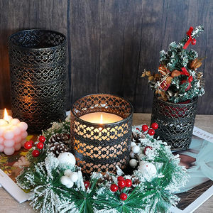 Portavelas de alta calidad hecho a mano de larga duración con acabado a prueba de herrumbre para cena romántica decoración festiva o propósito de regalo - Product Image 2