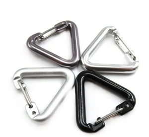 30mm 40mm 50mm aleación de aluminio Clip triángulo escalada hebilla bloqueo pesado Camping gancho triángulo resorte mosquetones - Product Image 3