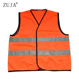 ZUJA Factory Custom Made 100% Polyester Visibility American Safety Vests