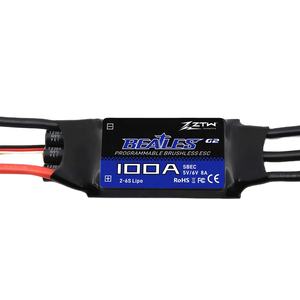 Controlador de Velocidad sin Escobillas ZTW de 32 Bits ESC <span class=keywords><strong>Beatles</strong></span> G2 20A 30A 40A 50A 60A 80A 100A 2-6S SBEC 5V/6V 8A para Aviones RC de Ala Fija - Product Image 1