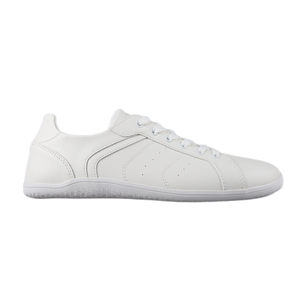 Factory <strong>Sale</strong> Wide Toe Box <strong>White</strong> <strong>Leather</strong> Barefoot Shoes Perforated Breathable Minimalist Daily Casual Sneakers for Unisex - Product Image 4