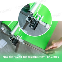 Support de Vinyle Personnalisable Foshio avec Compteur Métrique 156cm/183cm, Porte-Rouleau pour Film Vinyle