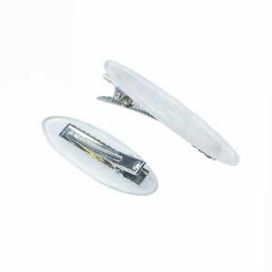 Pinces à cheveux ovales en quartz naturel transparent, barrettes à cheveux en cristal, accessoires décoratifs pour femmes - Product Image 3