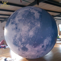 Grande lune gonflable à motif personnalisé, plafonnier lune ballon pour la décoration z08