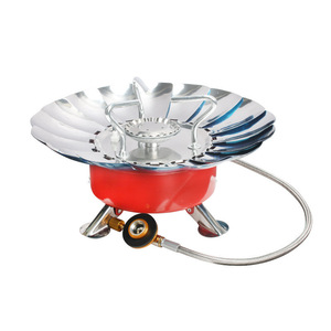 Estufa Portátil Cuadrada Mini para Acampar al Aire Libre, Estufa <span class=keywords><strong>de</strong></span> Gas <span class=keywords><strong>Butano</strong></span> Plegable con Quemador Lotus - Product Image 1