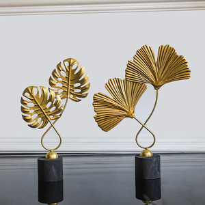 Ornements en <span class=keywords><strong>fer</strong></span> <span class=keywords><strong>doré</strong></span> style scandinave, artisanat écologique pour la décoration intérieure, meuble TV, meuble à vin, bureau, en métal - Product Image 4