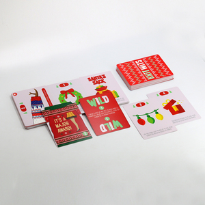 Ensemble de cartes flash éducatives imprimées sur mesure sur le thème de Noël, cartes de jeu pour enfants avec cartes sauvages pour l'éducation précoce - Product Image 1