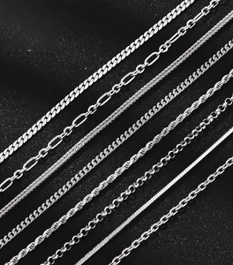 Rinntin Sc34 Mới Đến Ánh Sáng Trọng Lượng 2Sterling Bạc <span class=keywords><strong>Figaro</strong></span> Chuỗi Bán Buôn Tùy Chỉnh Chất Lượng Cao Đồ Trang Sức Tốt Dây Chuyền - Product Image 4