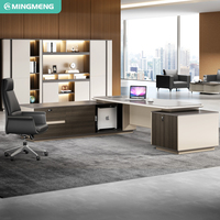 Mobilier de bureau minimaliste de luxe Bureau et chaise de direction convertibles pour patron PDG