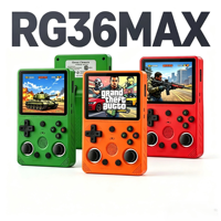 Console de jeu portable RG36max. Écran IPS de 3,5 pouces, système Linux open-source, cadeau de Noël, batterie intégrée de 40000 mAh